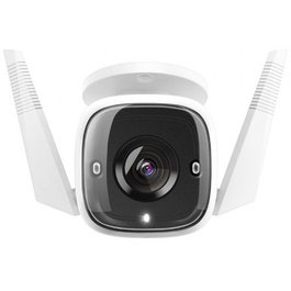 TP-Link Tapo TC65 - Cámara Wi-Fi Exterior de Videovigilancia, 3MP, Visión Nocturna 30m, Detección de Movimiento, Alarma, Audio Bidireccional, IP66, Control por App y Voz